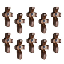 Handheld Wooden Crosses Set of 5 for Adults Kids-10pcs