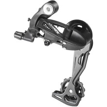 Dérailleurs de vélo pour VTT compatibles, composant à chape longue en alliage d'aluminium noir, passage de vitesses fluide et grande durabilité