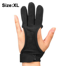 Luvas de arco e flecha, em lycra elástica respirável para conforto e flexibilidade incomparáveis. O design de três dedos permite sensibilidade e