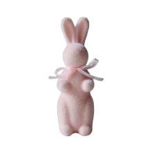 Holiday Decoration with Soft Touching Bunnies-Pink Color