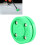 Eishockey-Puck, Polyoxymethylen, grün, 11