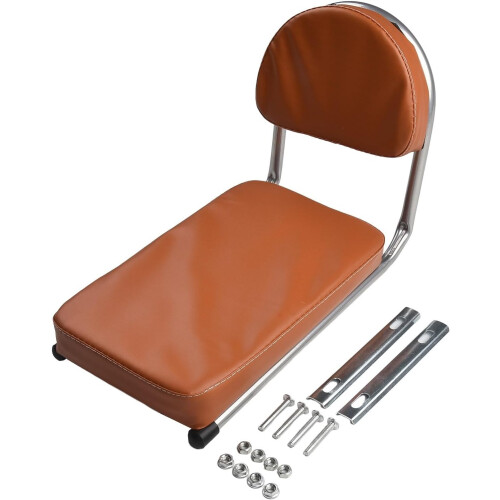 'Soft and Supportive Bicycle Rear Seat with Backrest for Comfortable Riding Schwarz' 2