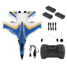 RC-flygplan 6-axligt gyroskopiskt fjärrstyrt flygplan med inbyggt stabiliseringssystem i EPP-material, lätt att flyga för barn, nybörjare, vuxna,