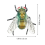 Multi6.00X5.00X2.40CMSimulation Fly Model Plastic Fake Fly Bugs for Decor 2Pcs 1