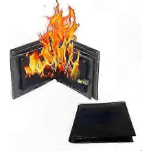 Portafoglio fiammeggiante in pelle per magia da vicino, trucco professionale per spettacoli di strada e scherzi
