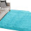 Faux Fluffys Plushes Floor Carpets Rectangles Soft-Sky Blue 1