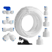 Kit di collegamento linea acqua frigorifero e installazione macchina ghiaccio a compressione, tubo OD con Qu