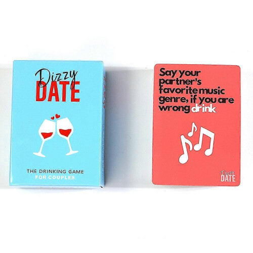 Παιχνίδι με κάρτες Dizzy Date για ζευγάρια, παιχνίδι ραντεβού με 100 κάρτες, δώρα για ζ 2