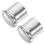 Kit Valvola Miscelatrice Doccia Silver 2.25X2.20X1.90CM 2 Pezzi con Maniglia Rame e Beccuccio Deviatore per Vasca 3