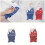 Soft and Practical Kitchen Towel with Hanging Loop Designed-Red 3
