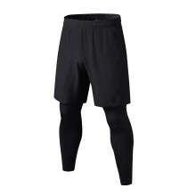 2-in-1-Sportleggings für Herren, Laufhose,