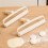Natural Wood Rolling Pin Nonstick Roller For Functional Kitchen 6