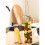 Rolling Grilling Basket BBQ Grilling Grate Barbecue Tool-S 5