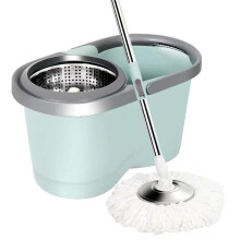 Foldable Rotary Mop Bucket with Wringer, Multipurpose Cleaning for Kitchen Laundry Garage, Yellow