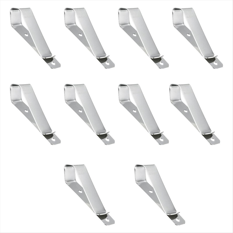 10Pcs Garage Door Remote Visor Clip Clips Replacement For Openers Silver 4853907550286