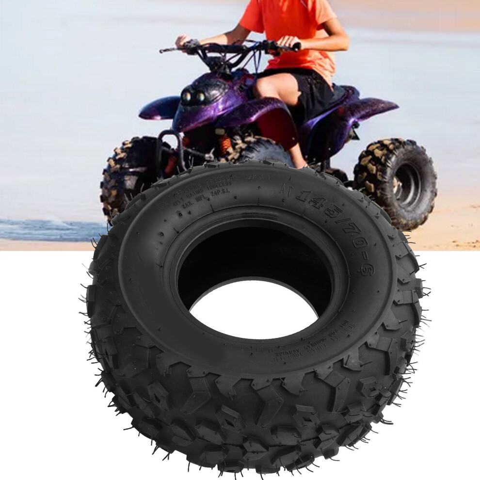 145/70-6 Off Road Tubeless Tire Â Anti-Puncture, Non-Slip Rubber 9471364767808