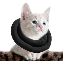 Adjustable Cat Cone Collar Padded With Soft Polyester For After Surgery To Anti Lick