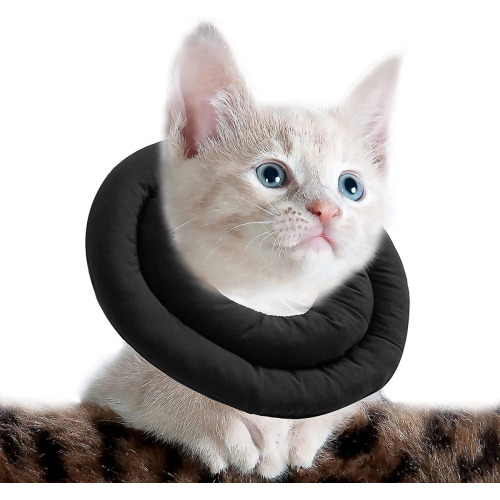 Adjustable Cat Cone Collar Padded With Soft Polyester For After Surgery To Anti Lick