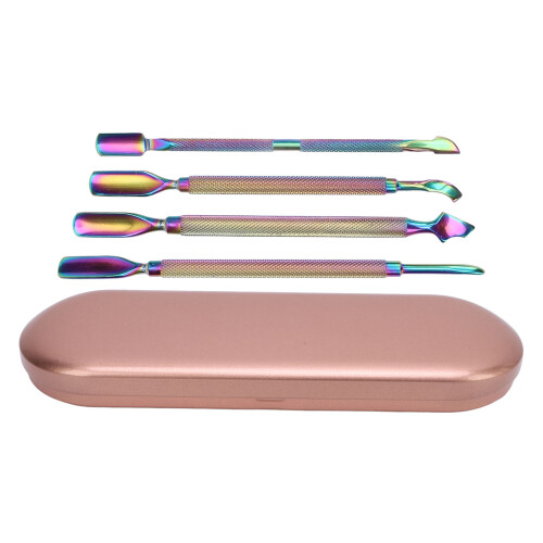 4-teiliges doppelseitiges Nagelhaut-Schieber-Set 1