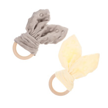 2 pieces of skinfriendly cloth forborns, soothing towel toy for sleep and teething, colorful soft texture