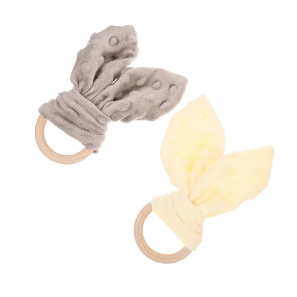 2 pieces of skinfriendly cloth forborns, soothing towel toy for sleep and teething, colorful soft texture
