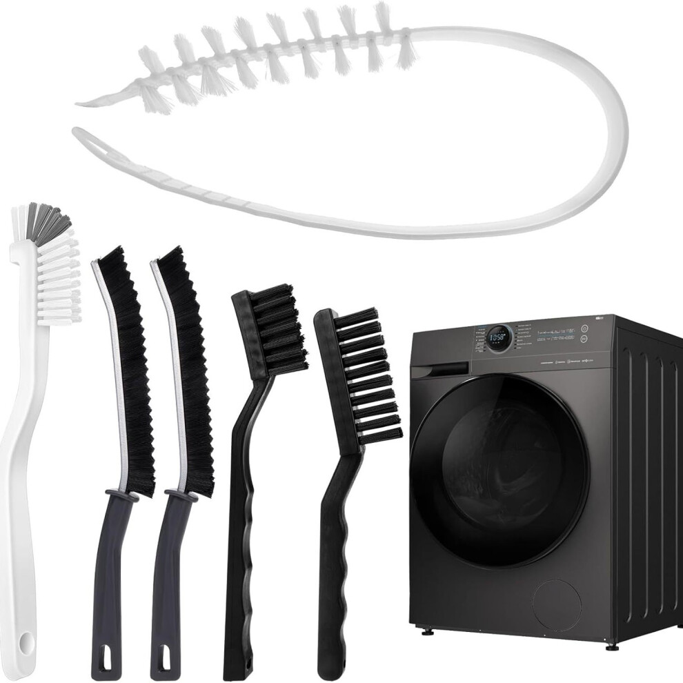 Washing Machine Cleaning Brush Kit - 1 Drum Washing Cleaning Brush and 5 Crevice Cleaning Brushes Set 1