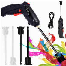 Handheld epoxy resin mixer, brushless impact lithium-ion drill, cordless hand drill + epoxy resin mixing rod set (3 pieces)