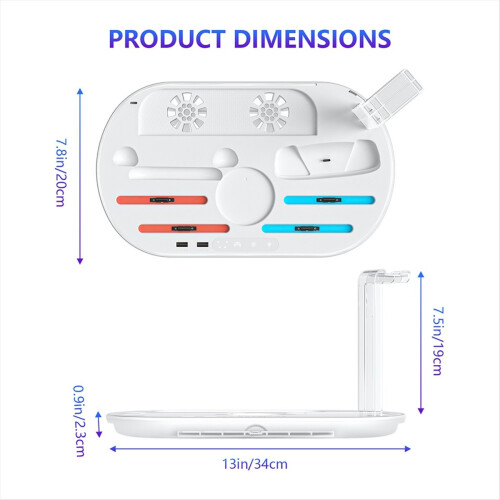 Für Switch 2 Multifunktions-Dockingstation NS2 Controller-Ladestation mit RG 2
