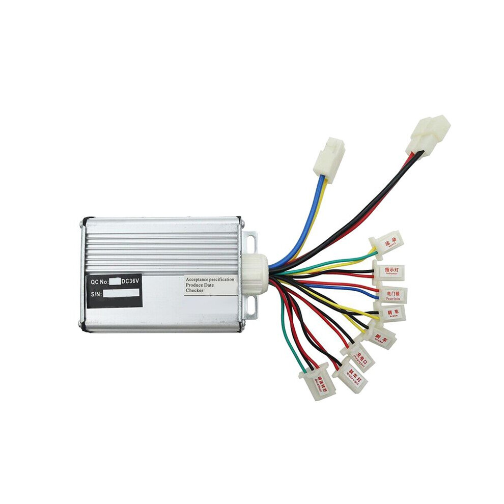36V 1000W Brushed Controller Electric Bicycle E-Bike Scooter Brush Speed Controller Motor For Electric Scooter Silver 6132625370696