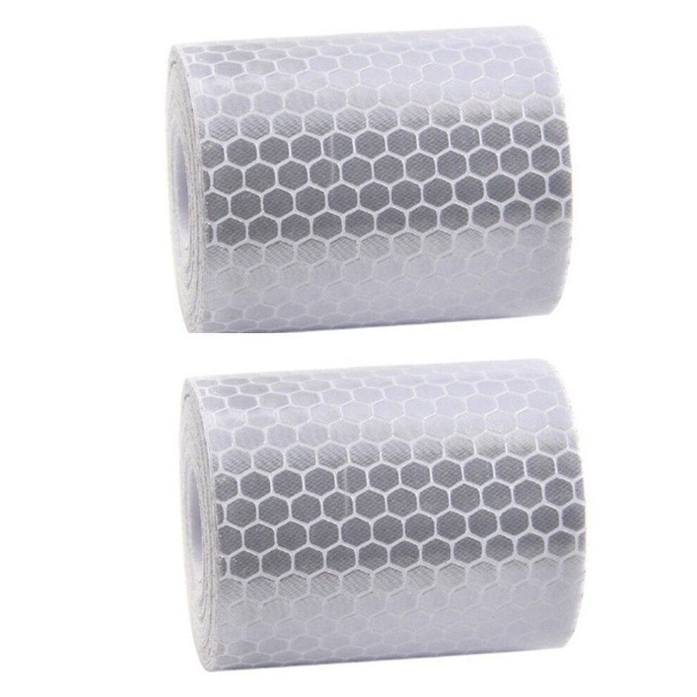 Visibility Enhancer For Transportation, Splendid Workmanship Universal Warning Tape With Strong Light-Reflective Properties, Crystal Grid Reflective F 9416038312380