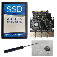 4-poorts SD naar adapter 2,5 inch SD/TF elektronische harde schijf zelfgemaakte SSD