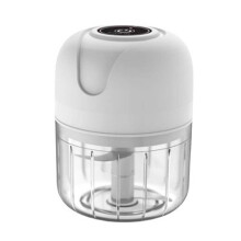Electric Garlic Chopper, USB Rechargeable  Food Processor,250ml Electric Garlic Chopper Portable Vegetable Mincer B