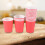 20 Paper Cups (9oz) - Plain Solid Colours Birthday Party Tableware Catering(Red) 3