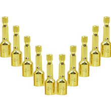 Pneumatic socket head cap magnetic socket, chrome steel, for electric drills, 10-pack