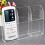 Clear Acrylic Remote Control Holder Wall Mount Media Organizer Storage Box (Three Compartments) 8