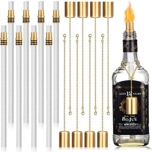 8 sets of wine bottle wick flashlight kits (4 pieces each) 1