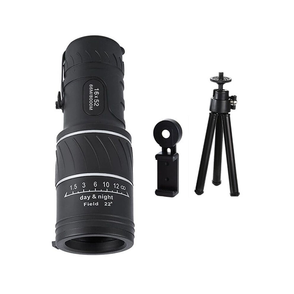 Powerful Monocular Telescope Set 16X52 Zoom Long Range Night Spyglass For Outdoor Camping Bird Watching Tools 6133752308149
