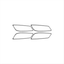 Carbon Fiber Inner Door Handle Frame Cover Trim for 2 Series F44 2020-
