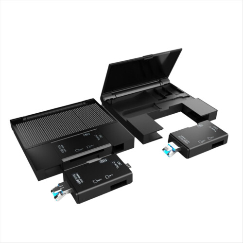 7 In1 Multifunctional Card Reader Storage Box USB2.0 TF SD Memory Case