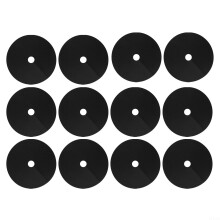 Twelve mulch ring protectors made of fleece material for the garden (42 cm).