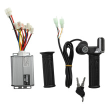 48V 1000W Electric Scooter Brushed Controller Motor+Throttle Twist Grip Kit for Electric Scooter Bicycle E-Bike