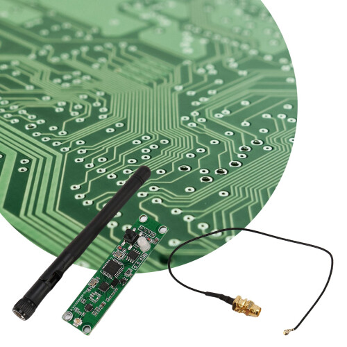 DMX512 2.4G LED Wireless Light Module LEDs PCB Transmitter Receiver with Controller Antenna 1