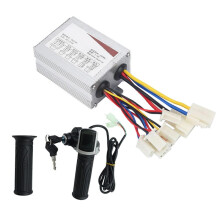 24V 350W Electric Scooter Brushed Controller Motor+Throttle Twist Grip Kit for E-Bike Electric Scooter Bicycle