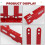 Car Wheel Alignment Tool Plates Adjustable Automotive Wheel Leveling Aligner Wheel Alignment Tool Red 2