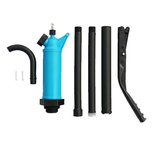 Pompe manuelle pour fût PP noir/bleu 1