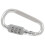 with combination padlock 3 digits numbers padlock carabiners silver 3