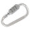 with combination padlock 3 digits numbers padlock carabiners silver 2