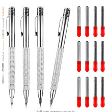 Magnetic marking pen, diamond engraving pen, tungsten carbide marker, marking needle, glass cutter (4 pens + 12 tungsten carbide nibs)