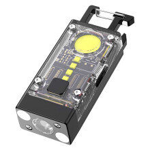 LED COB Chaveiro Luz Solar Tipo-C USB RecarregáVel PortáTil Lanterna ImpermeáVel para EmergêNcia de Queda de Energia