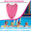 Pink Swim Board EVA Back Float Kickboard Safe Training Aid Plate Surf 6